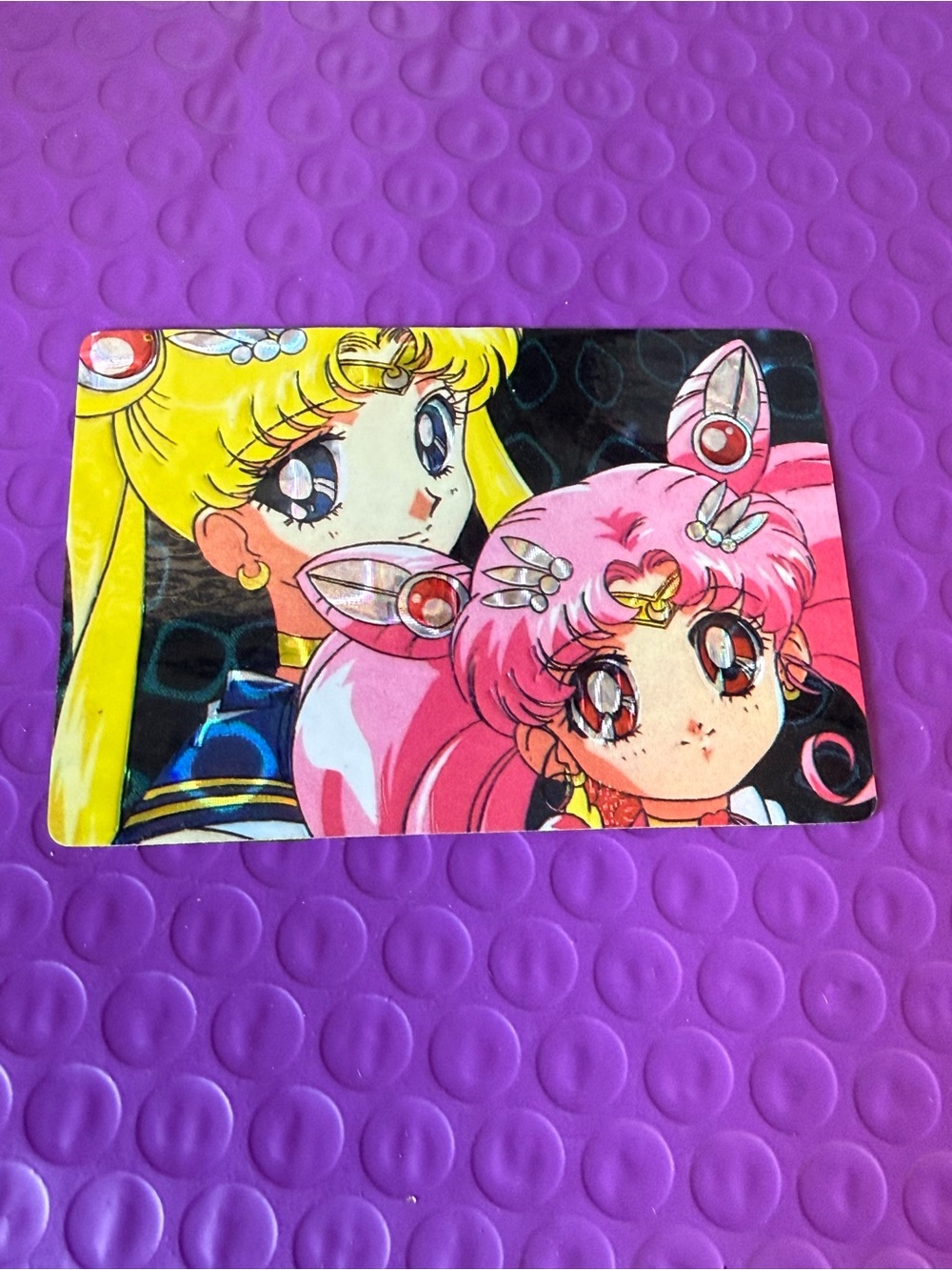 Sailor Moon Eternal Vintage 90s Prism Card Chibi Chibi Moon Super S Japan